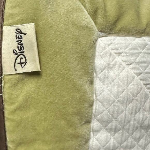 Vintage Disney Classic Pooh Velvet Embroidered Crib Comforter Blanket Baby - Picture 4 of 7